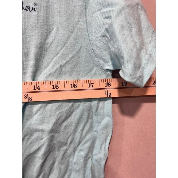 Simply Southern Womens "Save Them Turtles" Medium T-Shirt Aqua Pink Turtle Grap - Picture 4 of 10